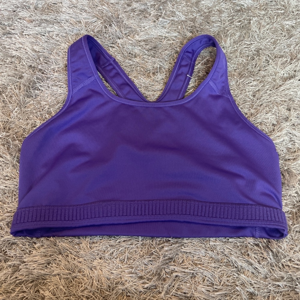 Nike Pro Dri-Fit Bundle of 2 Purple Sports Bra Size Large - Picture 8 of 9
